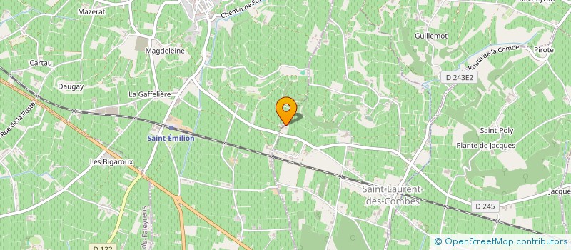 localisation de l'entreprise J-GRATIOT ET J-ATTMANE ELAKEB  SAINT-LAURENT-DES-COMBES