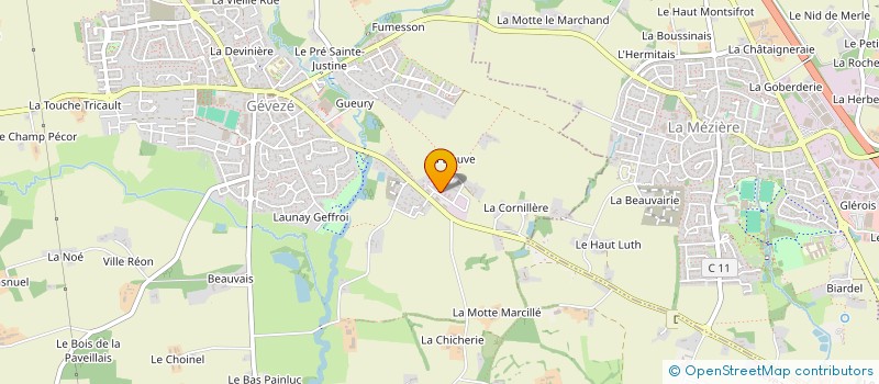 localisation de l'entreprise J.GUICHARD  GEVEZE