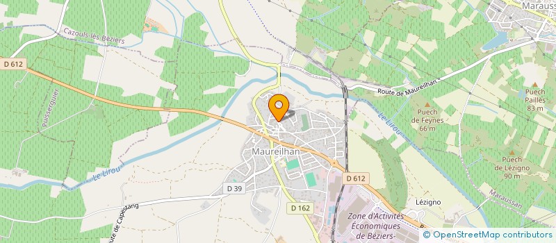 localisation de l'entreprise J.H  CAZOULS-LES-BEZIERS