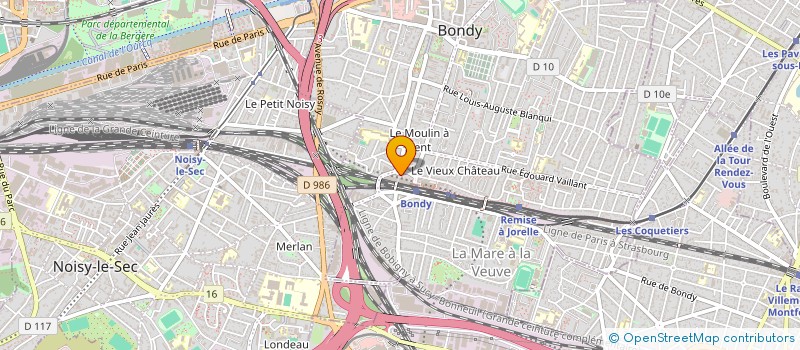 localisation de l'entreprise J.H.5 à BONDY