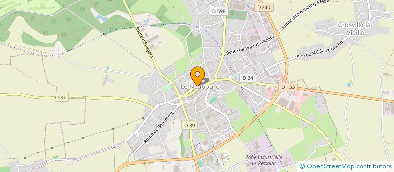 localisation de l'entreprise J & H  LE NEUBOURG