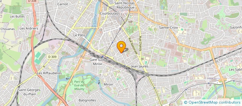 localisation de l'entreprise J.H CONSULTANT  LE MANS