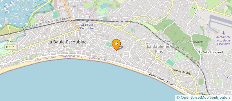 localisation de l'entreprise J.H.G.  LA BAULE-ESCOUBLAC