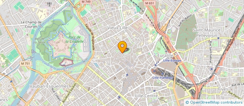 localisation de l'entreprise J.H GUEGAIN DIFFUSION à LILLE
