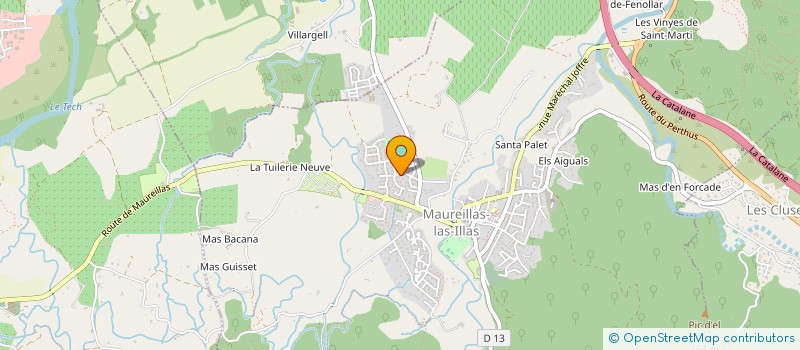 localisation de l'entreprise J.H.L  MAUREILLAS LAS ILLAS