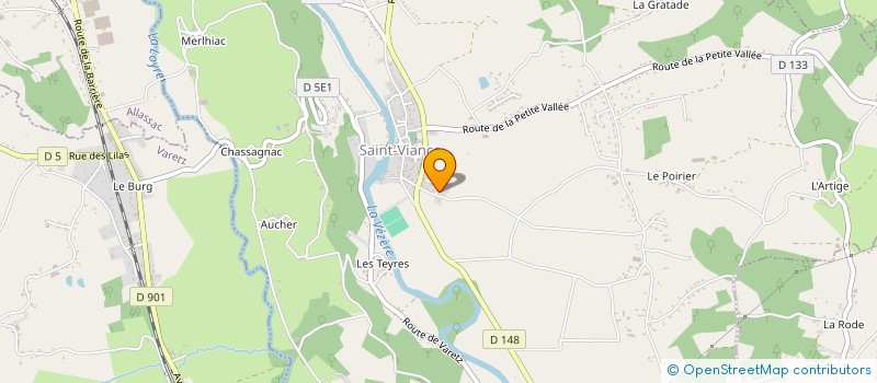 localisation de l'entreprise J H L  SAINT-VIANCE