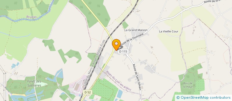 localisation de l'entreprise J.H.S.V.E.  LOIRE-AUTHION