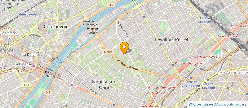 localisation de l'entreprise J.H.T. CONSULTING à NEUILLY-SUR-SEINE