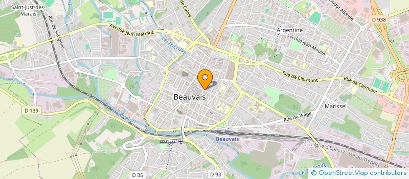 localisation de l'entreprise J'HACHETTE  BEAUVAIS