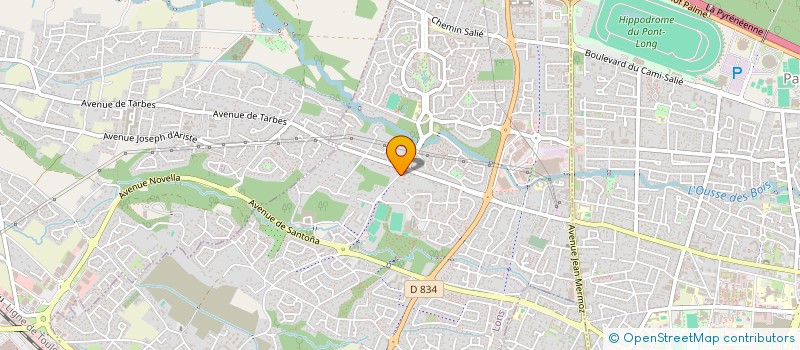 localisation de l'entreprise J.HAGETMAU à LONS