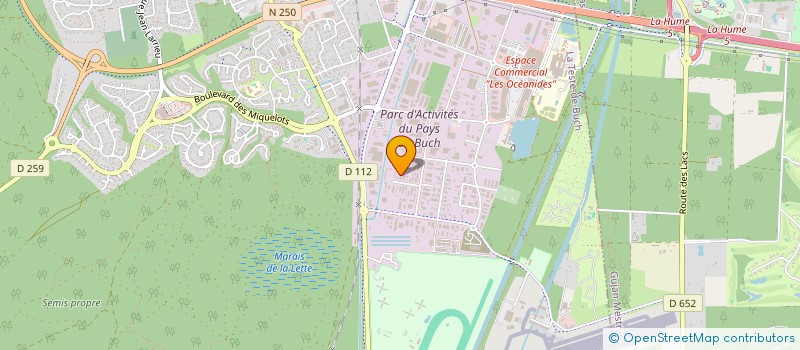 localisation de l'entreprise J.I.B.A. CUTTY TOU PROMOTION à LA TESTE-DE-BUCH