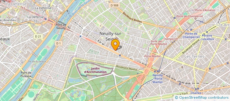 localisation de l'entreprise J.I.C.A. à NEUILLY-SUR-SEINE