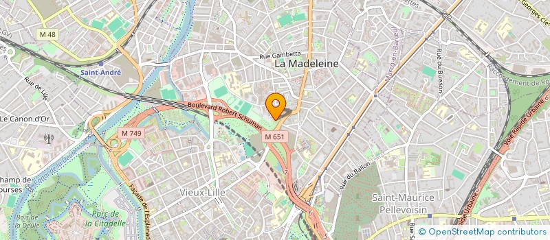 localisation de l'entreprise J.I.E : JARDINS D'INT'EXTERIEURS à LA MADELEINE
