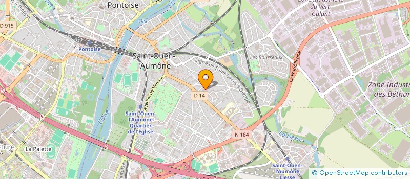 localisation de l'entreprise J.I.N.T  PONTOISE