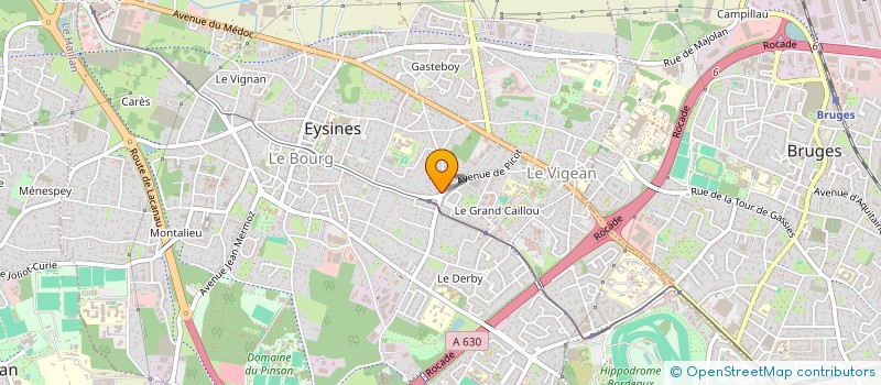 localisation de l'entreprise J IMPEX à EYSINES