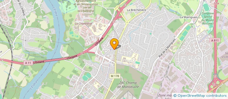 localisation de l'entreprise J - INVEST  NANTES