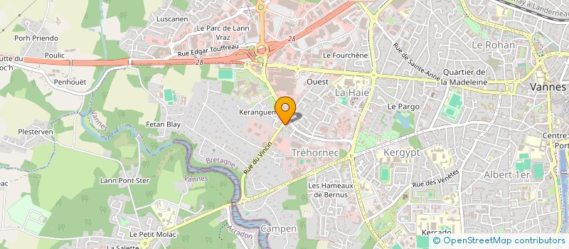 localisation de l'entreprise J. INVEST  VANNES