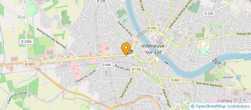 localisation de l'entreprise J'INVEST  VILLENEUVE-SUR-LOT