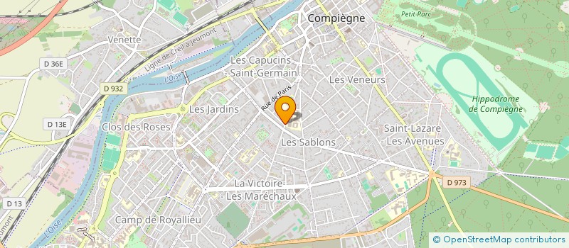 localisation de l'entreprise J & J à COMPIEGNE