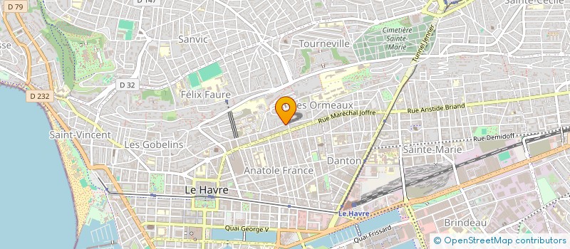 localisation de l'entreprise J J à LE HAVRE