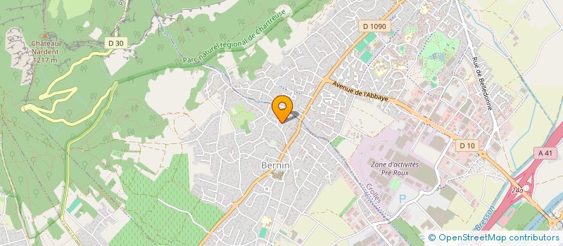 localisation de l'entreprise J&J  BERNIN