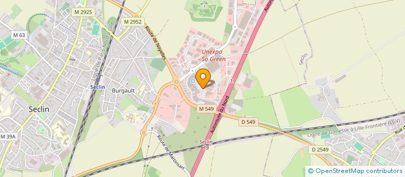 localisation de l'entreprise J&J 59 à SECLIN