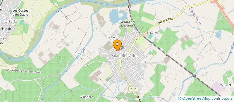 localisation de l'entreprise J&J 66  PALAU-DEL-VIDRE