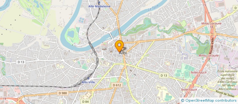 localisation de l'entreprise J&J à ALBI