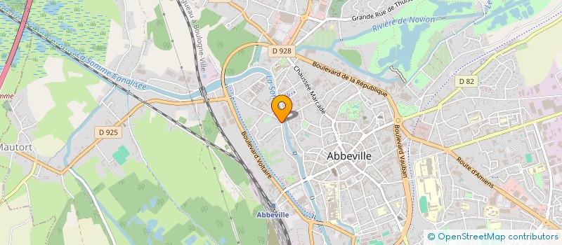 localisation de l'entreprise J&J à ABBEVILLE