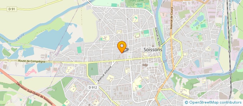 localisation de l'entreprise J-J à SOISSONS