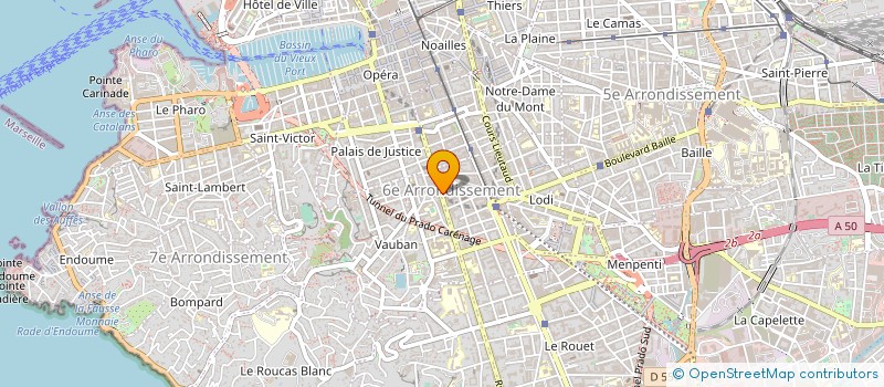 localisation de l'entreprise J & J AUDITION à MARSEILLE
