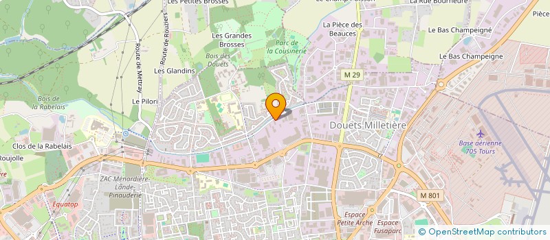 localisation de l'entreprise J.J.B.  TOURS