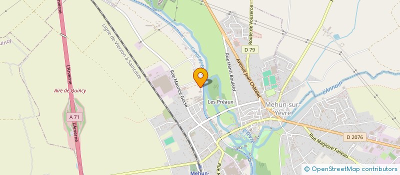 localisation de l'entreprise J.J.B.  MEHUN-SUR-YEVRE