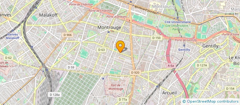 localisation de l'entreprise J.J. BATIMENT FUSSION  MONTROUGE