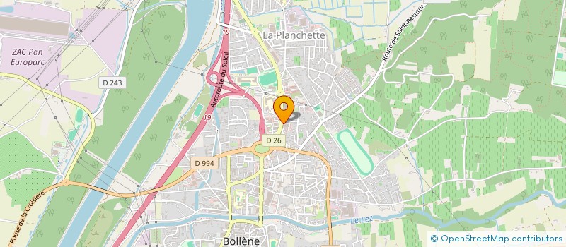 localisation de l'entreprise J&J BOLLENE à BOLLENE