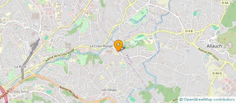 localisation de l'entreprise J.J.C. à MARSEILLE