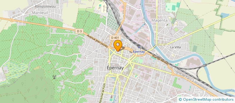 localisation de l'entreprise J.J.C  EPERNAY