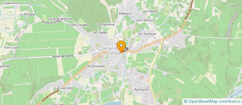 localisation de l'entreprise J.J.CELANT & A.SAVIGNARD  SERIGNAN-DU-COMTAT