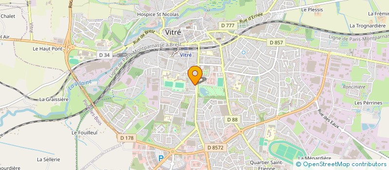 localisation de l'entreprise J & J COMPANY  VITRE