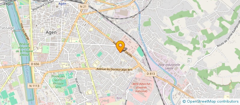 localisation de l'entreprise J J E V NEGOCE  AGEN