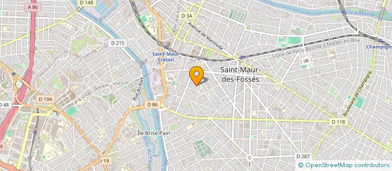 localisation de l'entreprise J&J ESTATE à SAINT-MAUR-DES-FOSSES