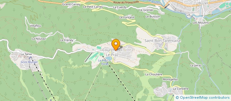 localisation de l'entreprise J.J.H. à COURCHEVEL