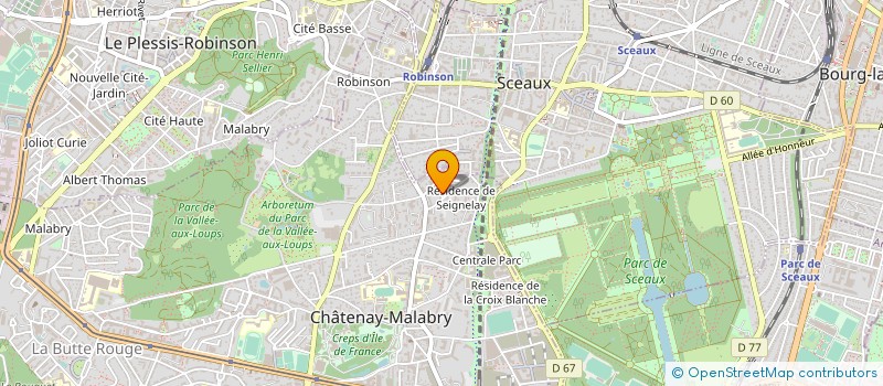 localisation de l'entreprise J&J HOLDING à CHATENAY-MALABRY