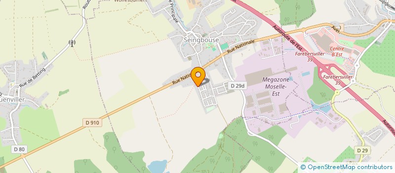 localisation de l'entreprise J & J HOME  SEINGBOUSE