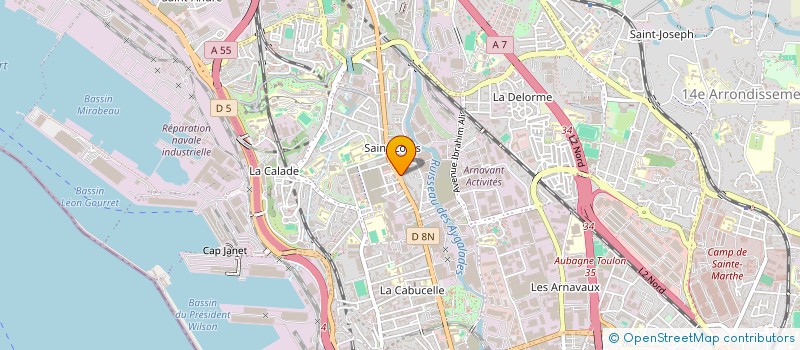 localisation de l'entreprise J.J.I RESTOS à MARSEILLE