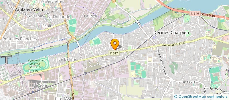 localisation de l'entreprise J&J IMMOBILIER  DECINES-CHARPIEU