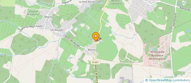 localisation de l'entreprise J&J INVEST  LEOGNAN