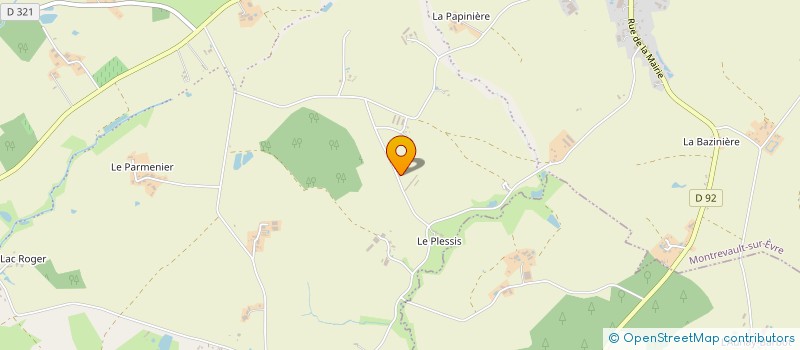 localisation de l'entreprise J.J.M. CHAMPFLEURI  MAUGES-SUR-LOIRE