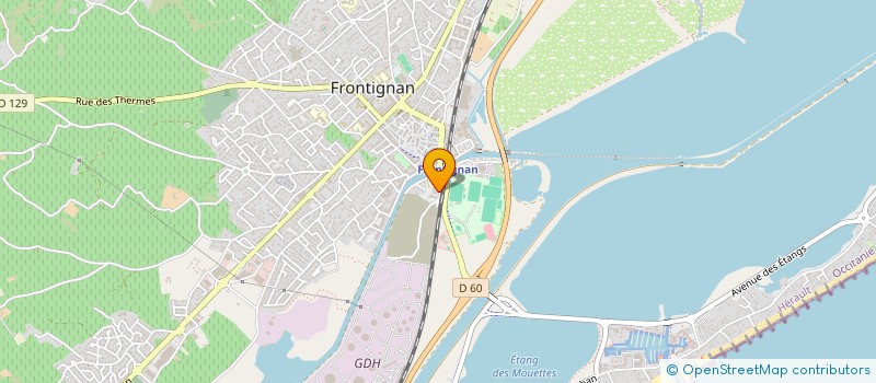 localisation de l'entreprise J.J.M.G à FRONTIGNAN