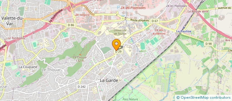 localisation de l'entreprise J J P CONCEPTS  LA GARDE